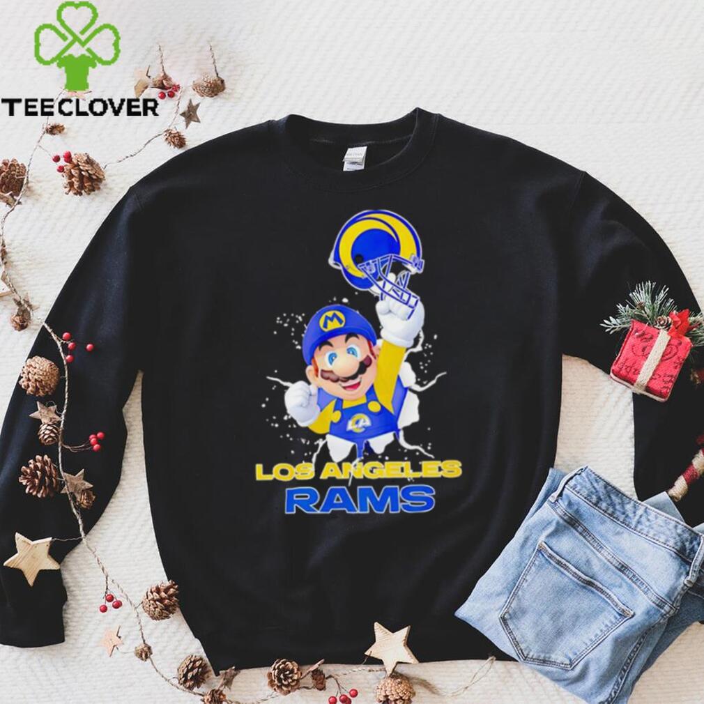 Super Mario x NFL Los Angeles Rams shirt Super Mario x NFL Los Angeles Rams shirt