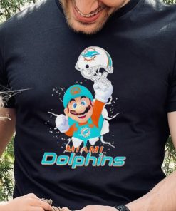 Super Mario x NFL Miami Dolphins shirt 1 Super Mario x NFL Miami Dolphins shirt