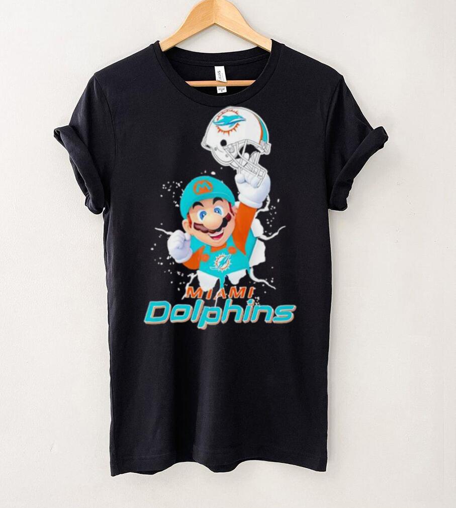 Super Mario x NFL Miami Dolphins shirt Super Mario x NFL Miami Dolphins shirt