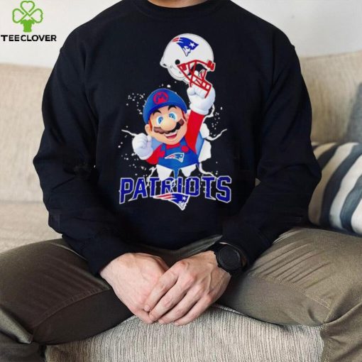 Super Mario x NFL New England Patriots hoodie, sweater, longsleeve, shirt v-neck, t-shirt