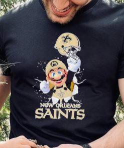 Super Mario x NFL New Orleans Saints hoodie, sweater, longsleeve, shirt v-neck, t-shirt