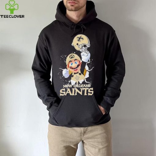 Super Mario x NFL New Orleans Saints hoodie, sweater, longsleeve, shirt v-neck, t-shirt