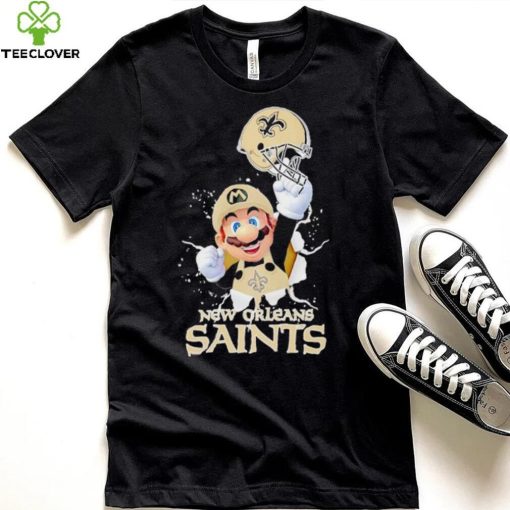 Super Mario x NFL New Orleans Saints hoodie, sweater, longsleeve, shirt v-neck, t-shirt