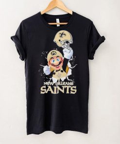 Super Mario x NFL New Orleans Saints hoodie, sweater, longsleeve, shirt v-neck, t-shirt