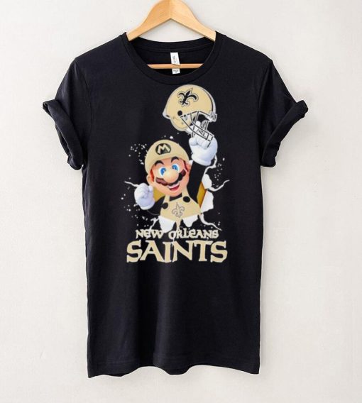 Super Mario x NFL New Orleans Saints hoodie, sweater, longsleeve, shirt v-neck, t-shirt