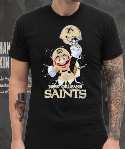 Super Mario x NFL New Orleans Saints hoodie, sweater, longsleeve, shirt v-neck, t-shirt