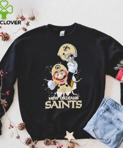 Super Mario x NFL New Orleans Saints hoodie, sweater, longsleeve, shirt v-neck, t-shirt