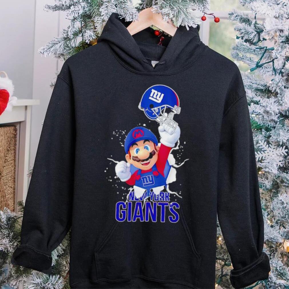 Super Mario x NFL New York Giants shirt Super Mario x NFL New York Giants shirt