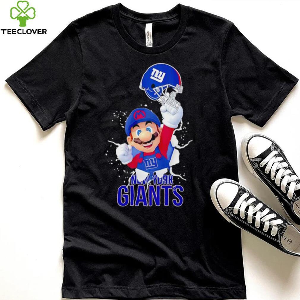 Super Mario x NFL New York Giants shirt Super Mario x NFL New York Giants shirt