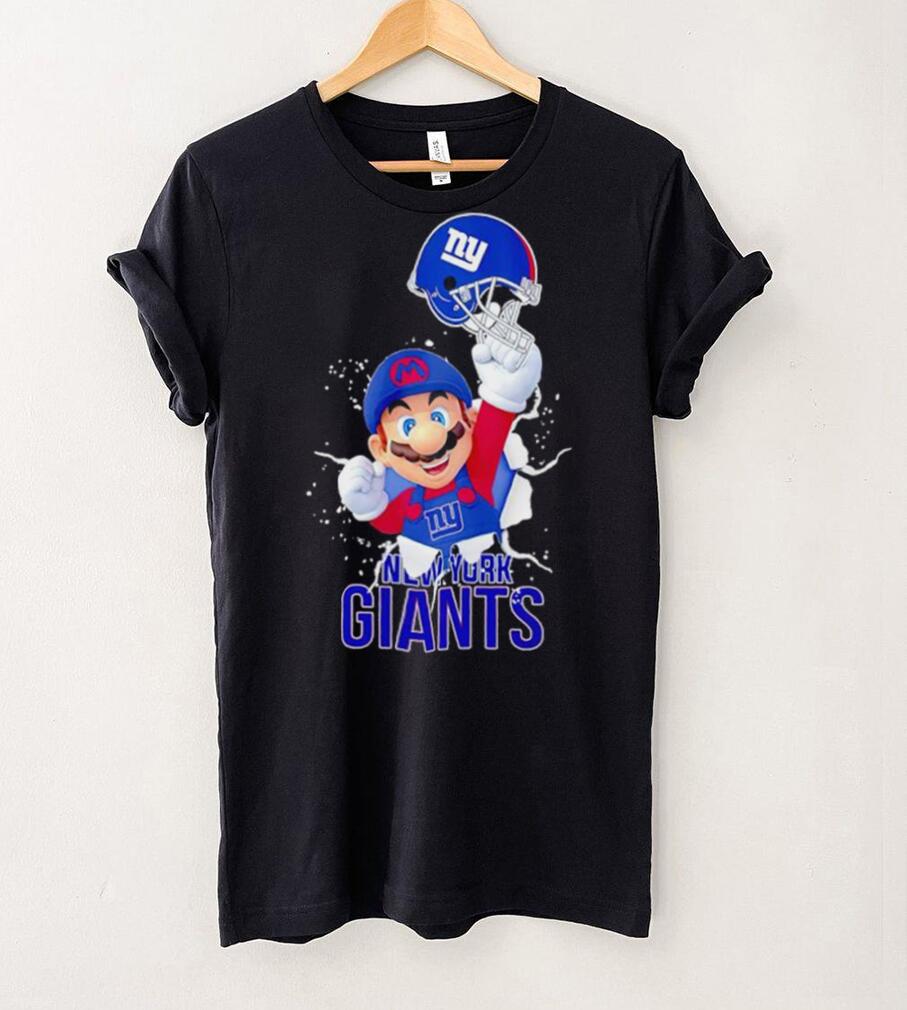 Super Mario x NFL New York Giants shirt Super Mario x NFL New York Giants shirt