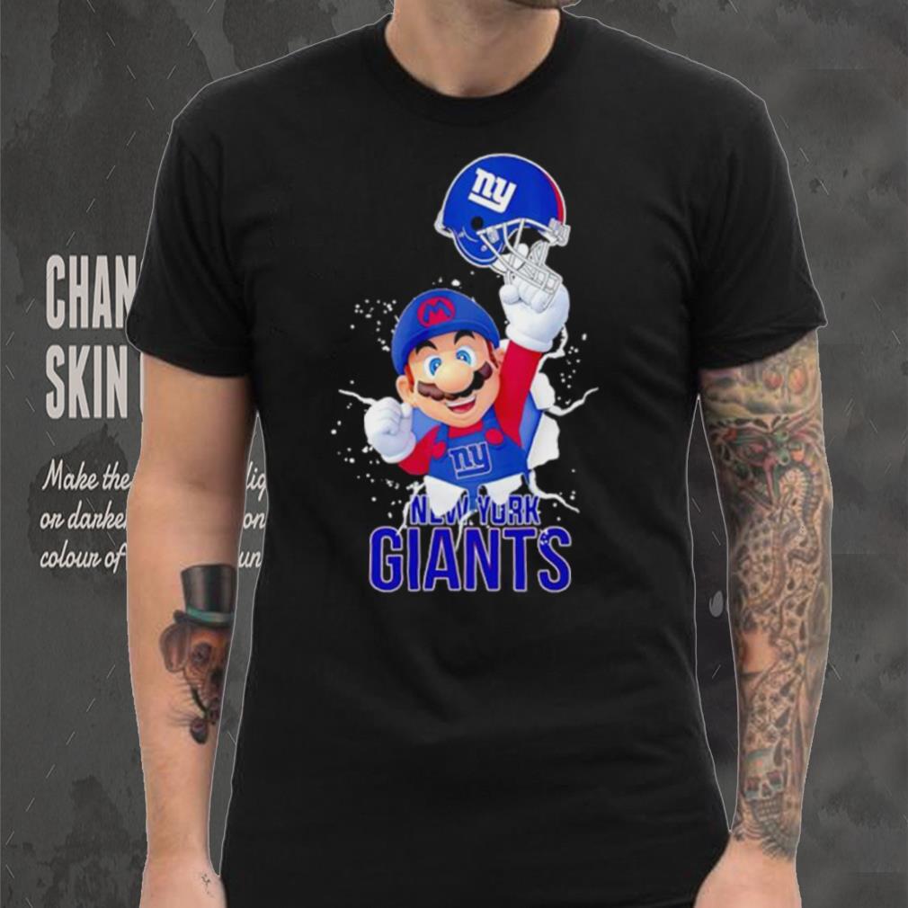 Super Mario x NFL New York Giants shirt Super Mario x NFL New York Giants shirt