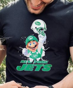 Super Mario x NFL New York Jets shirt 1 Super Mario x NFL New York Jets shirt