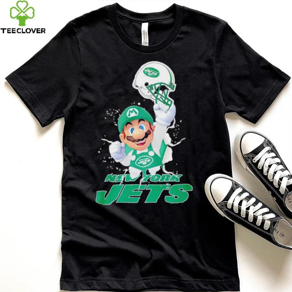 Super Mario x NFL New York Jets shirt Super Mario x NFL New York Jets shirt