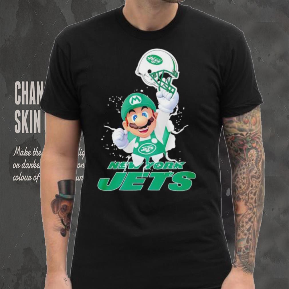 Super Mario x NFL New York Jets shirt Super Mario x NFL New York Jets shirt