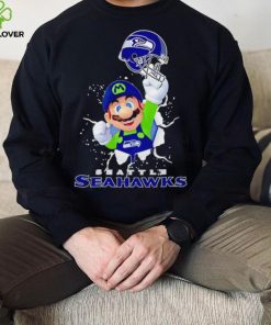 Super Mario x NFL Seattle Seahawks shirt