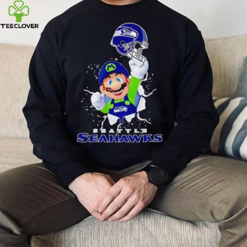 Super Mario x NFL Seattle Seahawks hoodie, sweater, longsleeve, shirt v-neck, t-shirt