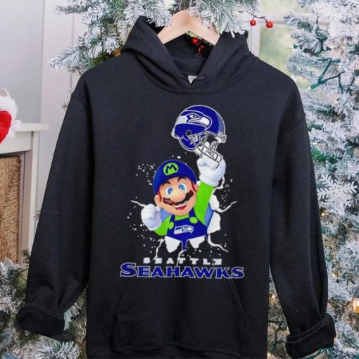 Super Mario x NFL Seattle Seahawks hoodie, sweater, longsleeve, shirt v-neck, t-shirt