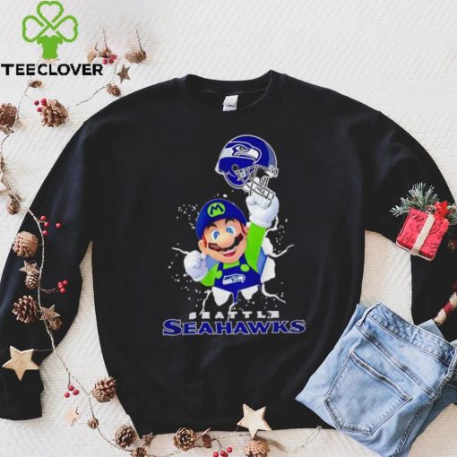 Super Mario x NFL Seattle Seahawks hoodie, sweater, longsleeve, shirt v-neck, t-shirt