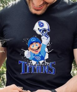 Super Mario x NFL Tennessee Titans shirt 1 Super Mario x NFL Tennessee Titans shirt