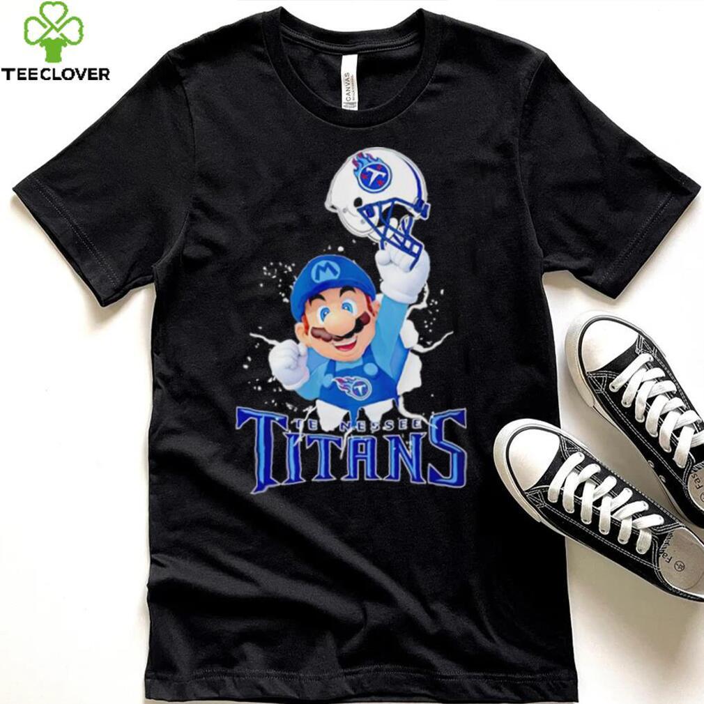 Super Mario x NFL Tennessee Titans shirt Super Mario x NFL Tennessee Titans shirt