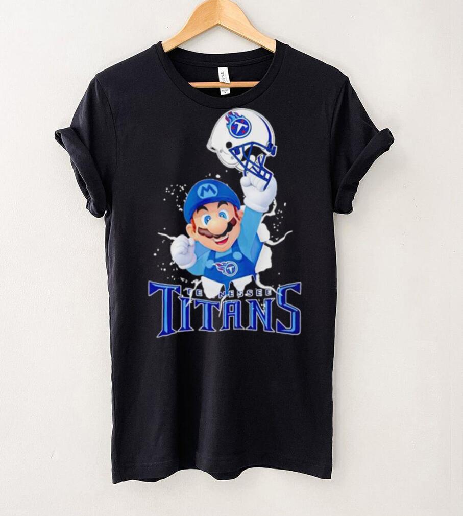 Super Mario x NFL Tennessee Titans shirt Super Mario x NFL Tennessee Titans shirt