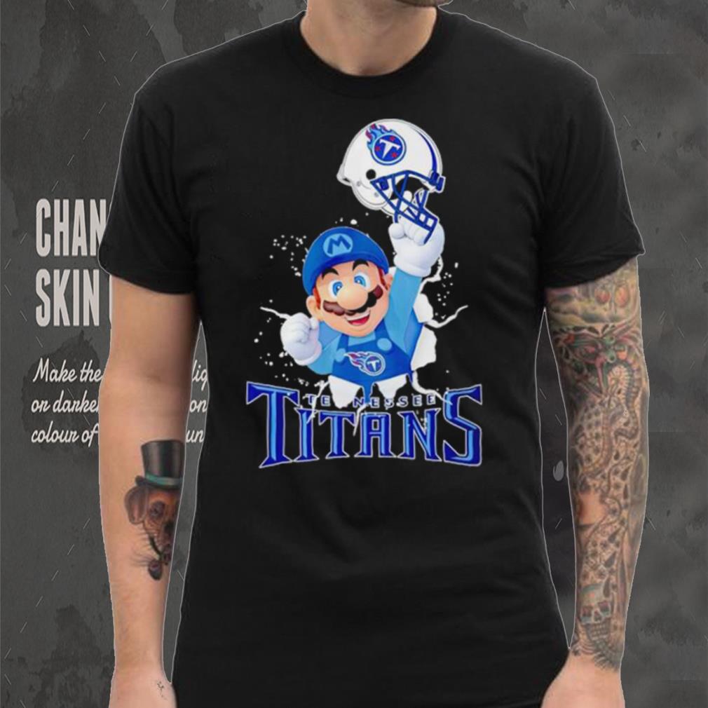 Super Mario x NFL Tennessee Titans shirt Super Mario x NFL Tennessee Titans shirt