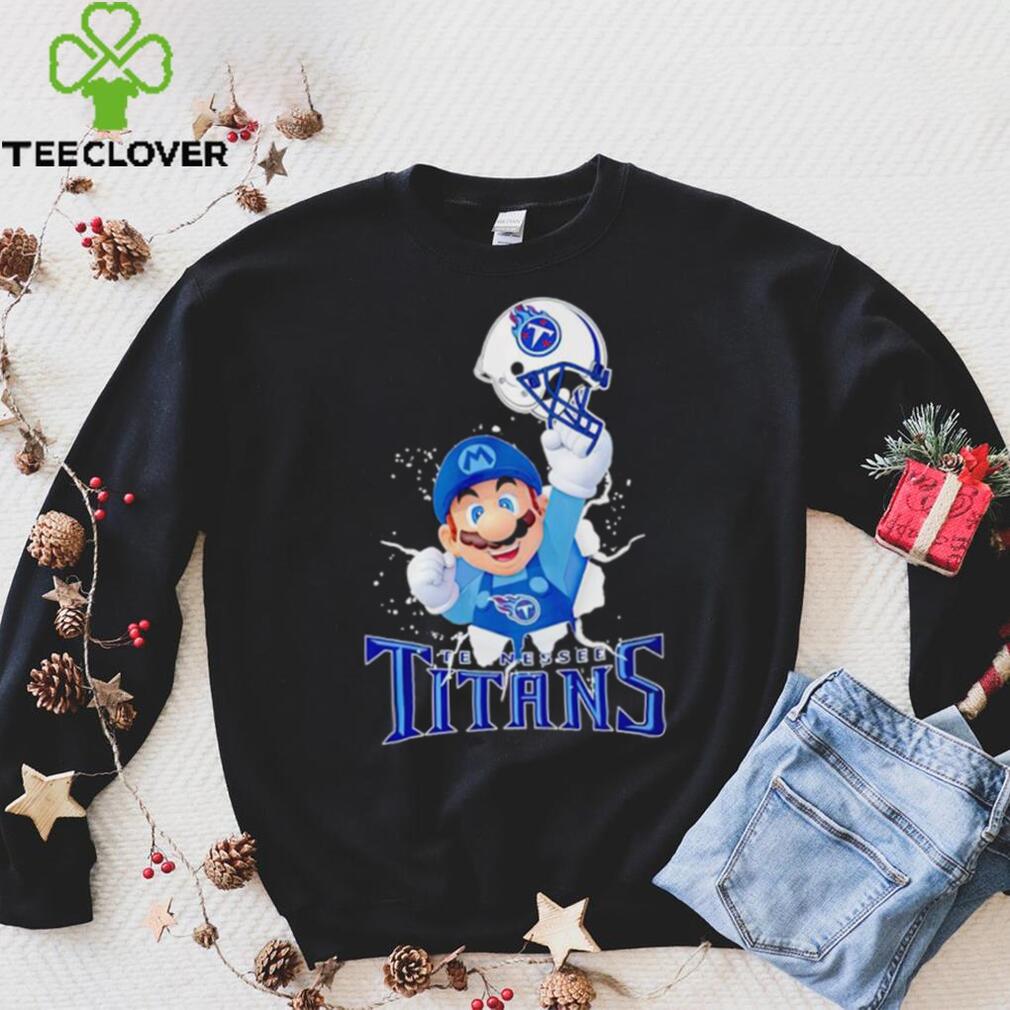 Super Mario x NFL Tennessee Titans shirt Super Mario x NFL Tennessee Titans shirt