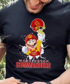 Super Mario x NFL Washington Commanders shirt 1 Super Mario x NFL Washington Commanders shirt