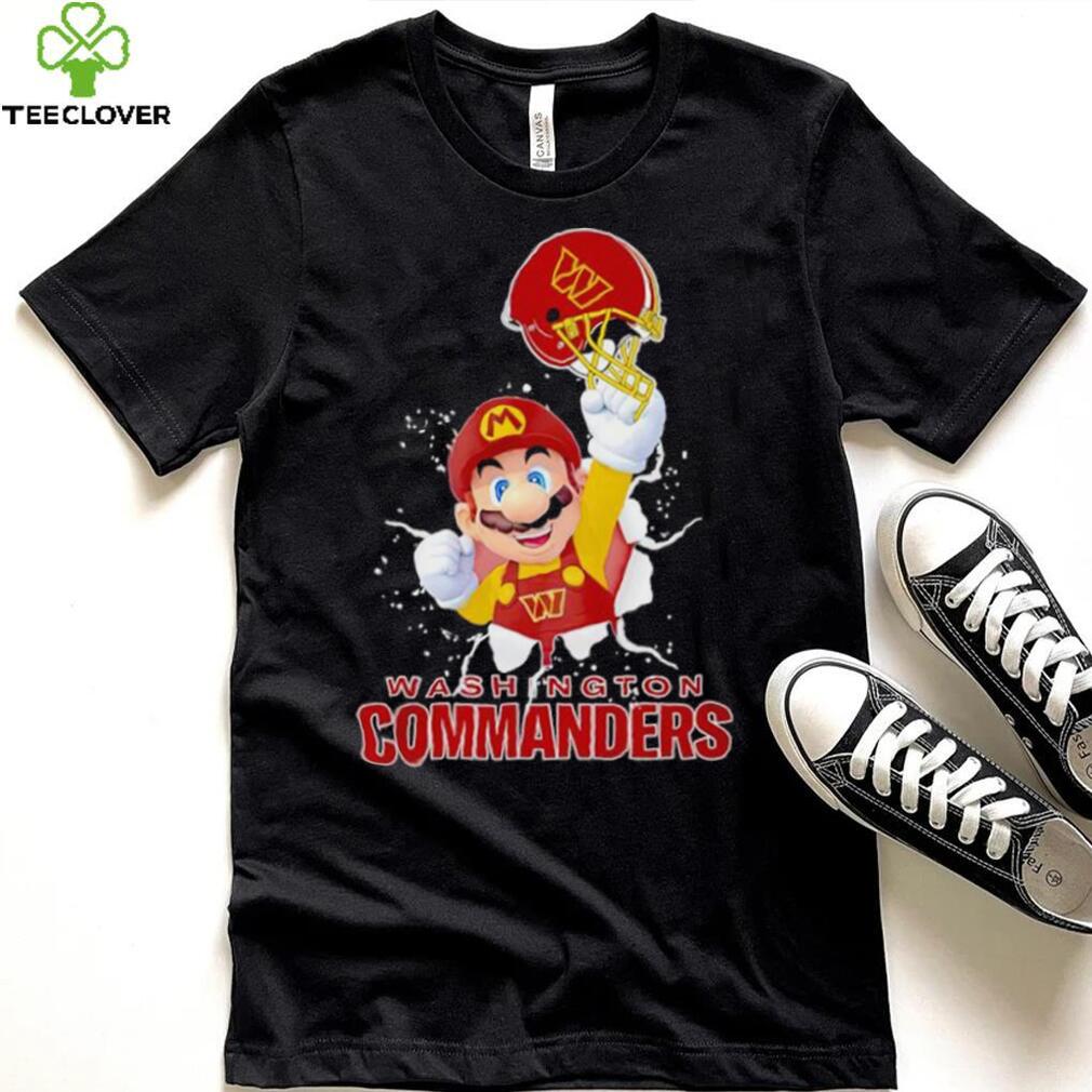 Super Mario x NFL Washington Commanders shirt Super Mario x NFL Washington Commanders shirt