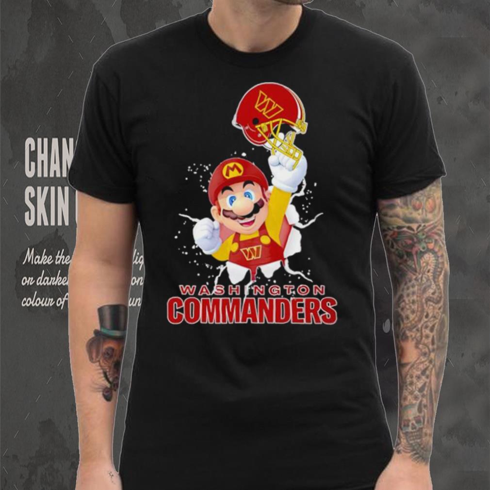 Super Mario x NFL Washington Commanders shirt Super Mario x NFL Washington Commanders shirt