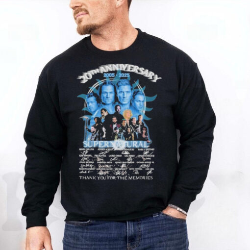 Super Natural 20th Anniversary Thank You For The Memories 2005 2025 Signatures T shirts