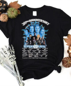 Super Natural 20th Anniversary Thank You For The Memories 2005 2025 Signatures T shirts