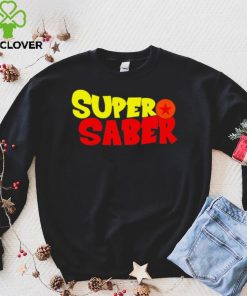 Super Saber professional wrestler logo shirt