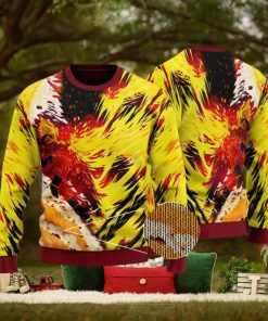 Super Saiyan Goku Kamehameha DBZ Art Ugly Sweater