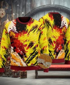 Super Saiyan Goku Kamehameha DBZ Art Ugly Sweater