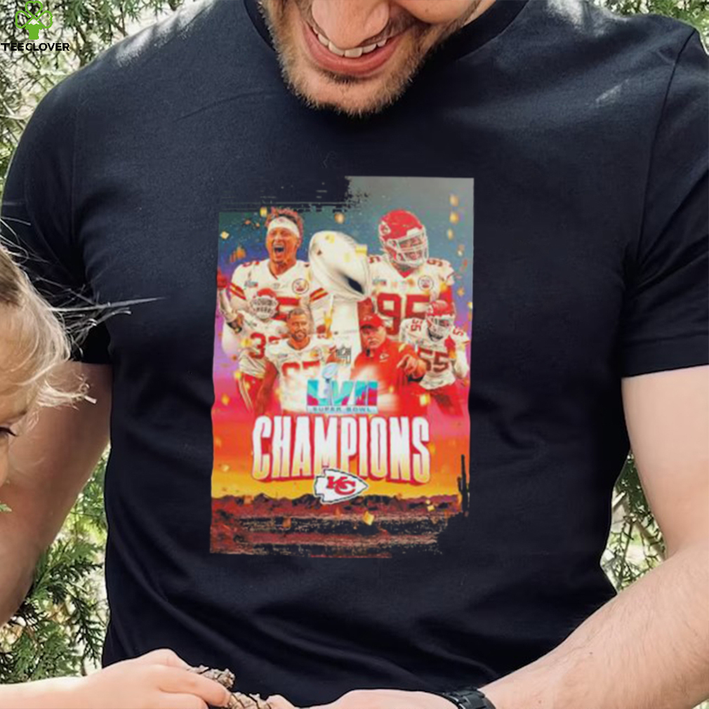 Super bowl LVII champions Kansas city Chiefs poster sport shirt Super bowl LVII champions Kansas city Chiefs poster sport shirt