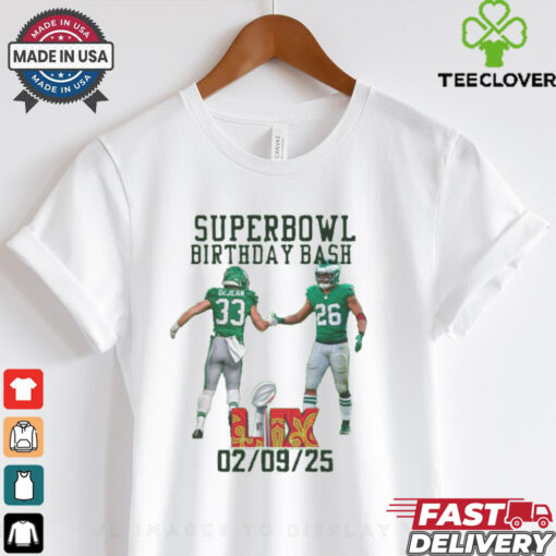 SuperBowl 2025 Saquon Barkley & Cooper Dejean Birthday Shirt