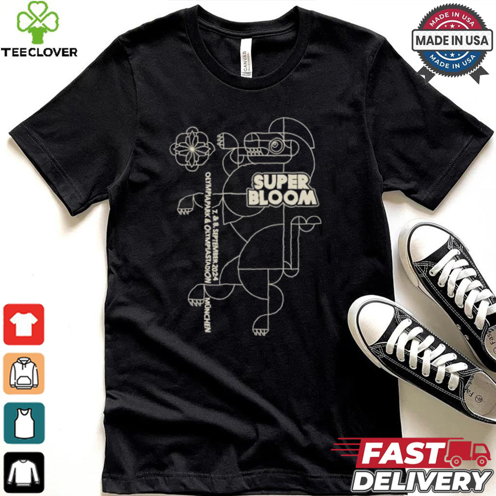 Superbloom Festival Superlion 7 & 8 September 2024 Olympiapark And Olympiastadion Munchen T shirt Superbloom Festival Superlion 7 & 8 September 2024 Olympiapark And Olympiastadion Munchen T shirt