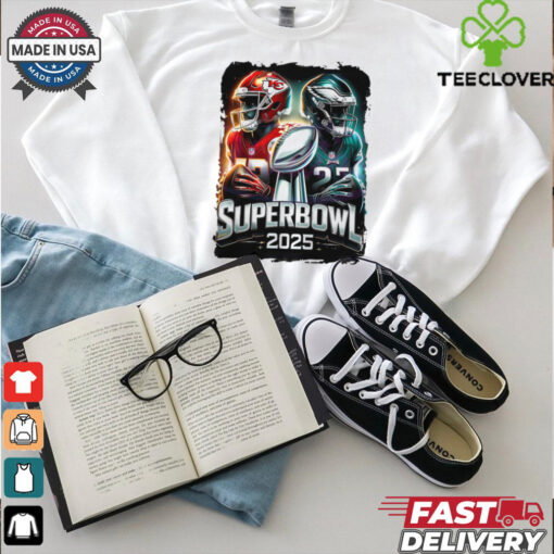 Superbowl 2025 Kc Chiefs Vs Philly Eagles Football shirt