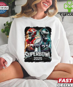 Superbowl 2025 Kc Chiefs Vs Philly Eagles Football shirt
