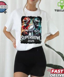 Superbowl 2025 Kc Chiefs Vs Philly Eagles Football shirt