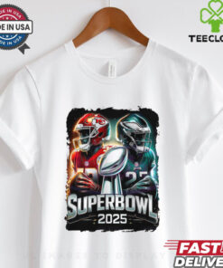 Superbowl 2025 Kc Chiefs Vs Philly Eagles Football shirt