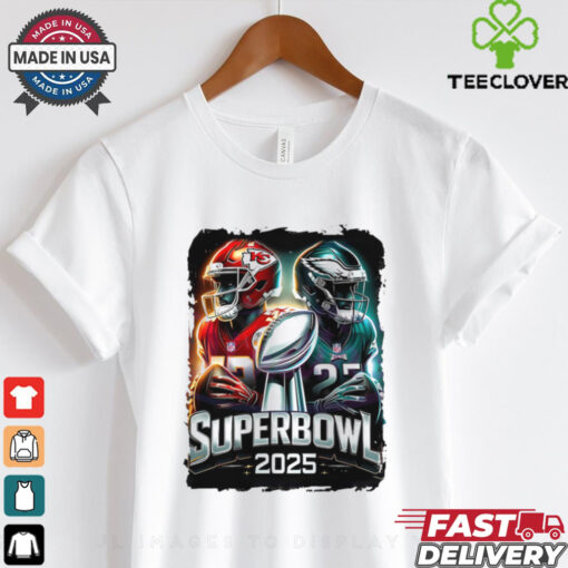 Superbowl 2025 Kc Chiefs Vs Philly Eagles Football shirt