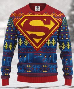 Superman DC Comics Ugly Christmas Wool Knitted Sweater