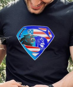 Superman Sports Carolina Panthers and Duke Blue Devils Logo shirt