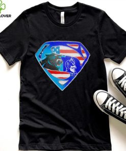 Superman Sports Carolina Panthers and Duke Blue Devils Logo shirt