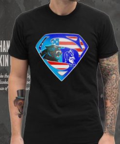 Superman Sports Carolina Panthers and Duke Blue Devils Logo shirt