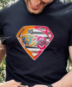 Superman Sports Chicago Bears and Ohio State Buckeyes Logo shirt