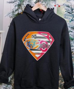 Superman Sports Chicago Bears and Ohio State Buckeyes Logo shirt