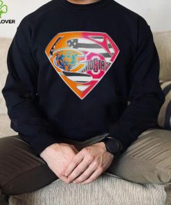 Superman Sports Chicago Bears and Ohio State Buckeyes Logo shirt